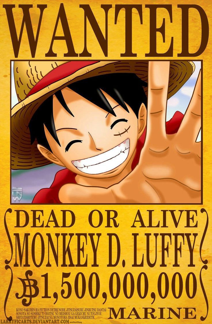 Detail Gambar Poster Buronan One Piece Nomer 4