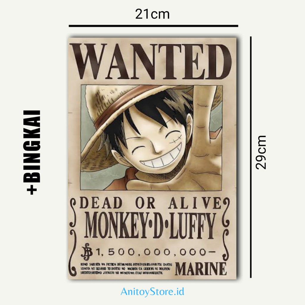 Detail Gambar Poster Buronan One Piece Nomer 45
