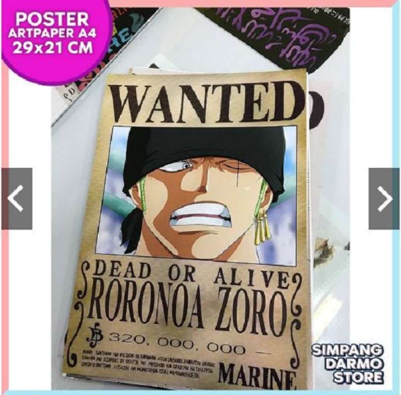 Detail Gambar Poster Buronan One Piece Nomer 54