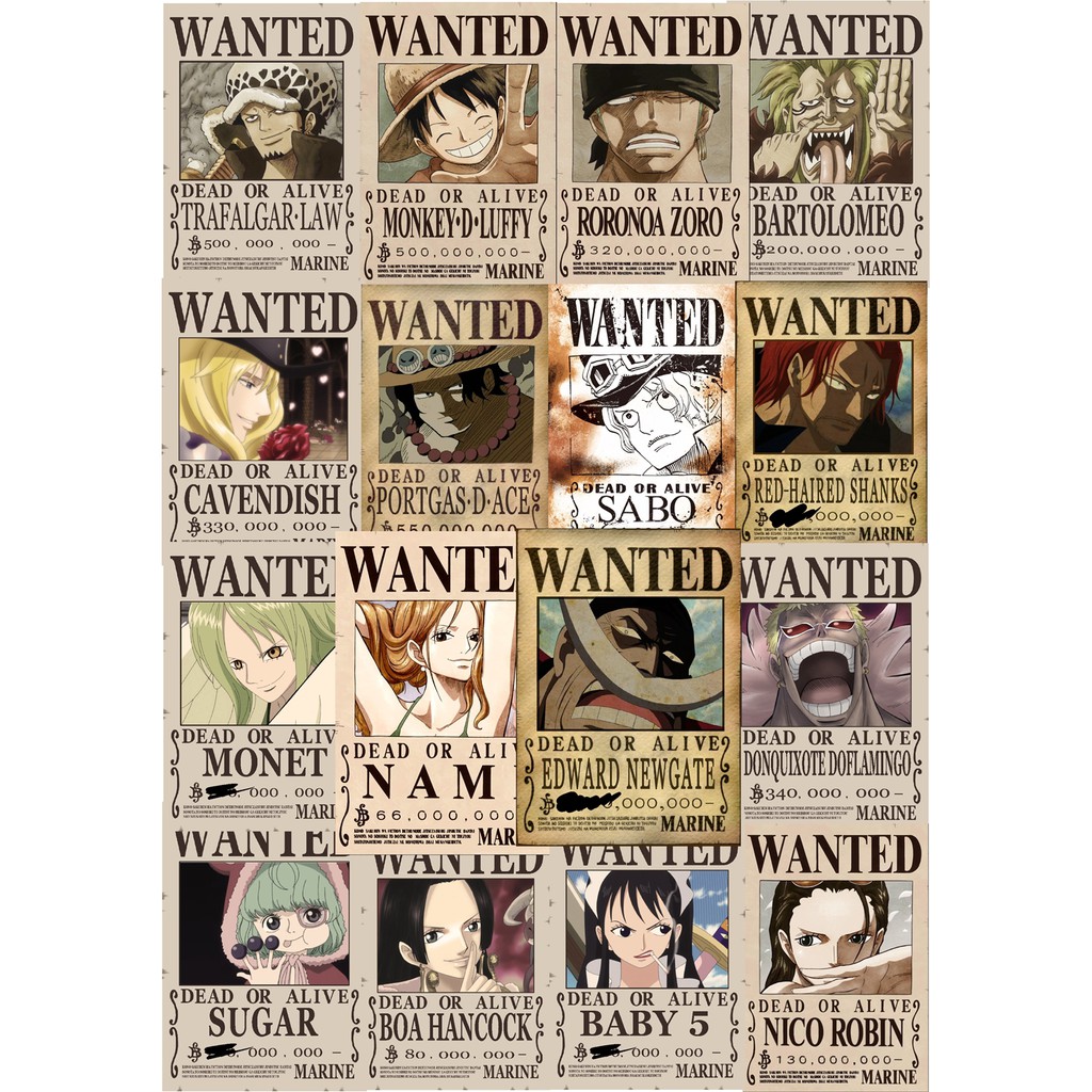 Detail Gambar Poster Buronan One Piece Nomer 10