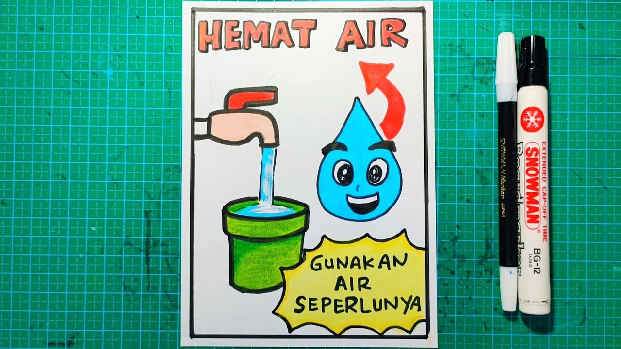 Gambar Poster Cara Menghemat Air - KibrisPDR