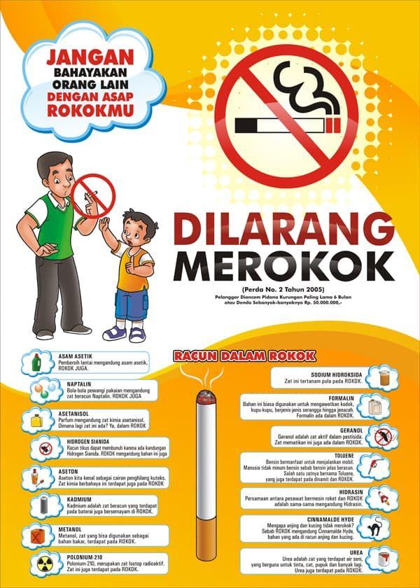 Detail Gambar Poster Dilaramg Merokok Tulisan Berwarna Warni Nomer 5