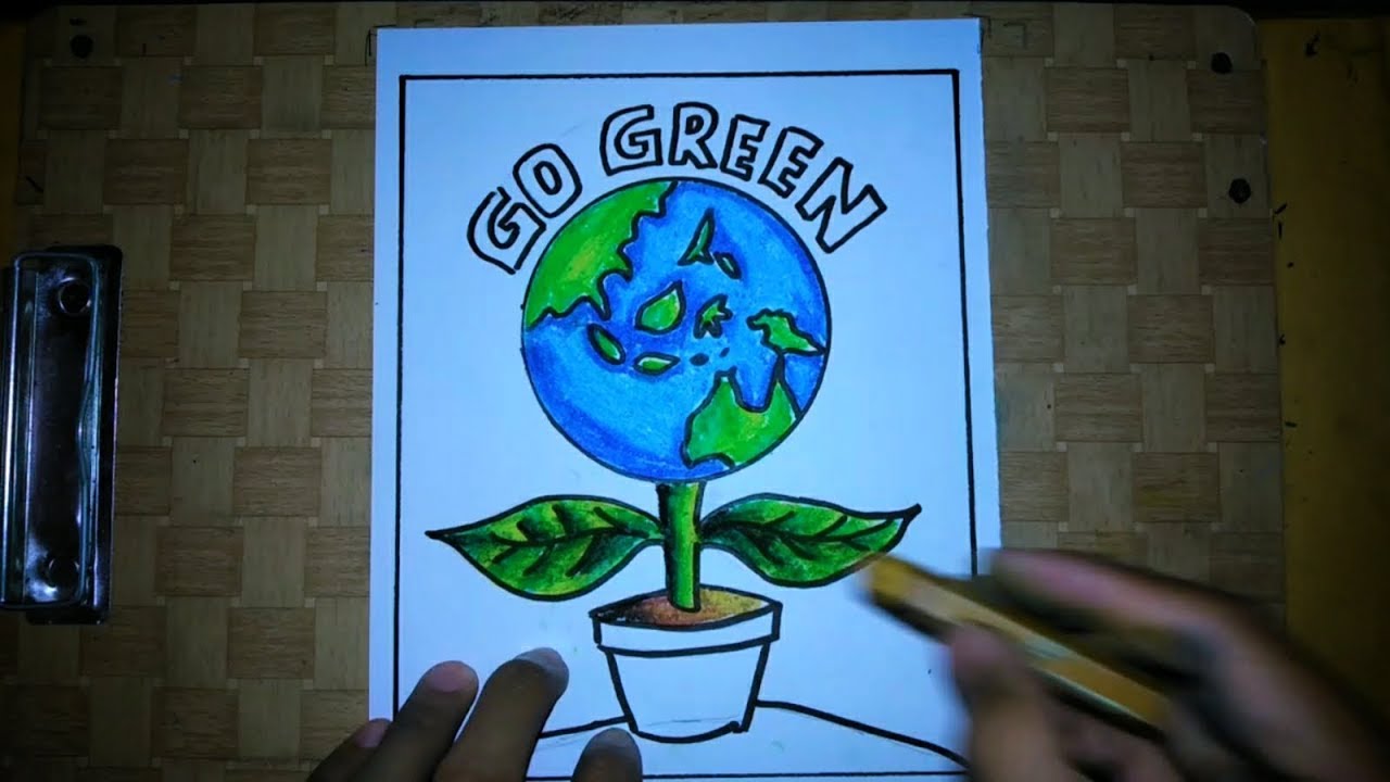 Gambar Poster Go Green Sederhana - KibrisPDR