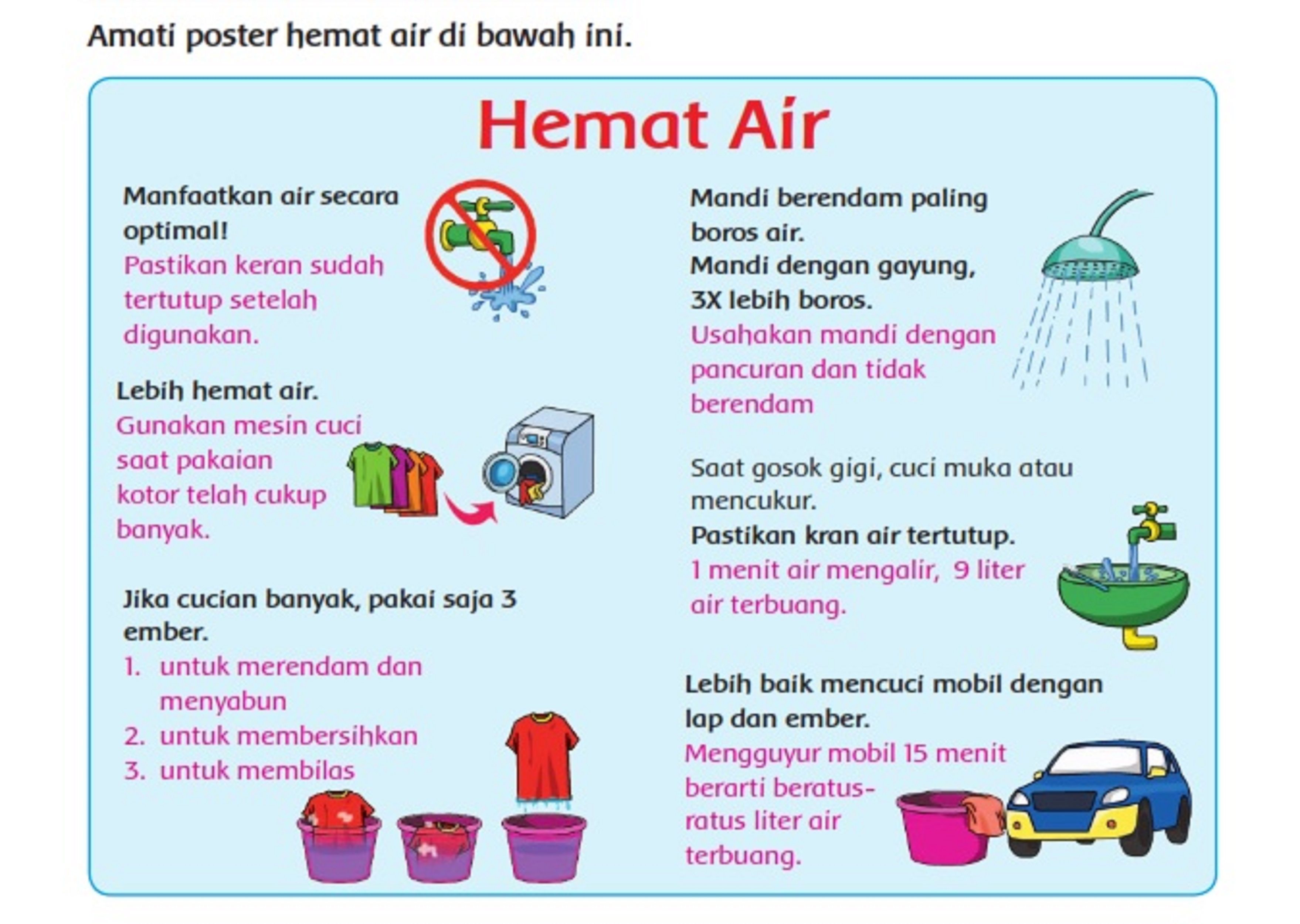 Detail Gambar Poster Hemat Air Nomer 5
