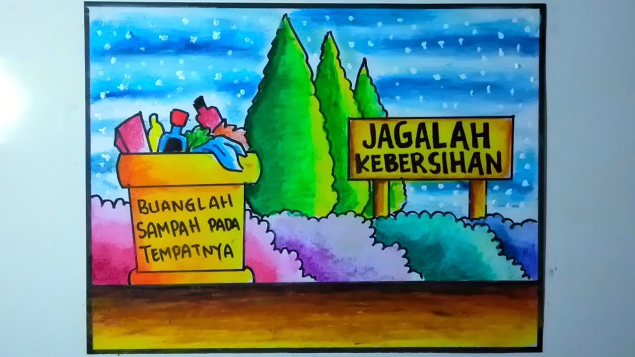 Detail Gambar Poster Kebersihan Yang Mudah Digambar Nomer 7