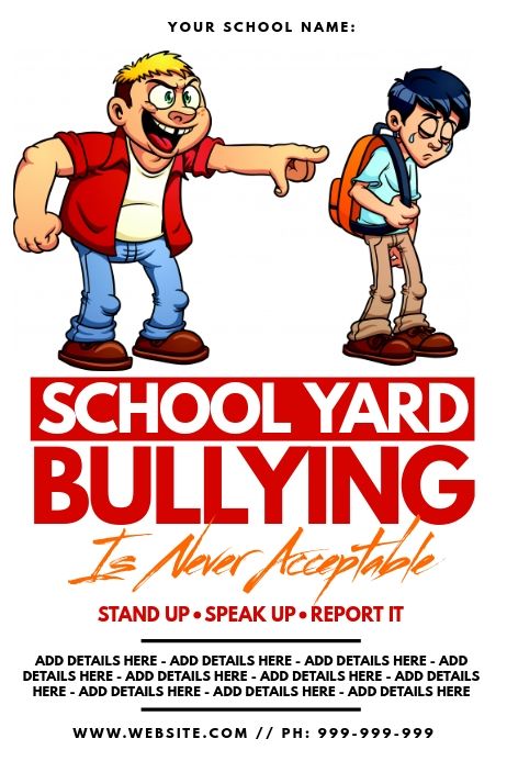 Detail Gambar Poster Stop Bullying Nomer 25