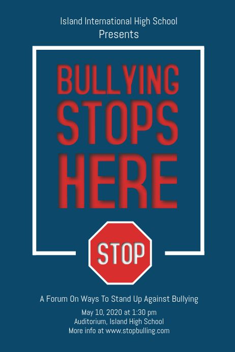 Detail Gambar Poster Stop Bullying Nomer 54