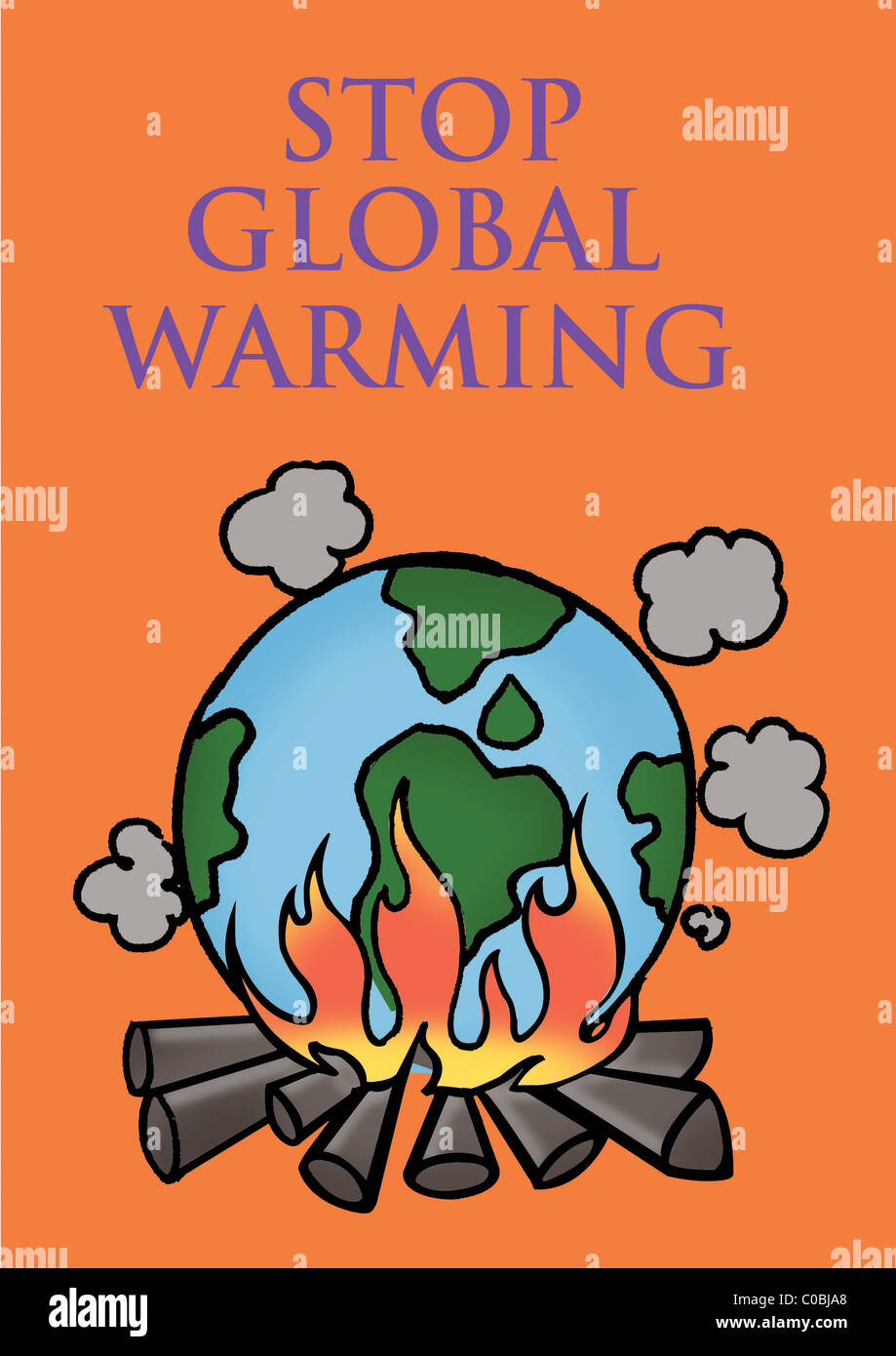 Gambar Poster Stop Global Warming - KibrisPDR