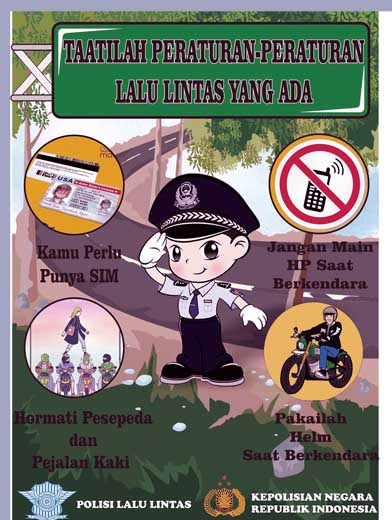 Detail Gambar Poster Tertib Berlalu Lintas Nomer 40