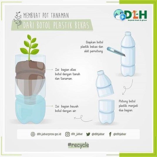 Detail Gambar Pot Bunga Dari Botol Plastik Bekas Nomer 48