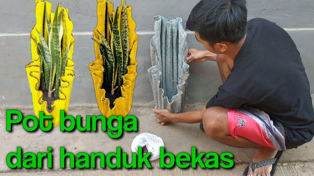 Detail Gambar Pot Bunga Dari Handuk Bekas Nomer 49