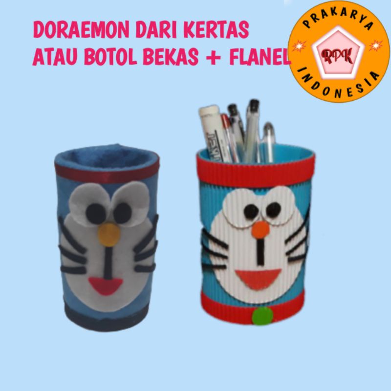 Detail Gambar Pot Bunga Doraemon Dari Botol Bekas Nomer 39