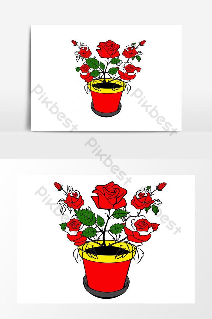 Detail Gambar Pot Bunga Mawar Nomer 29
