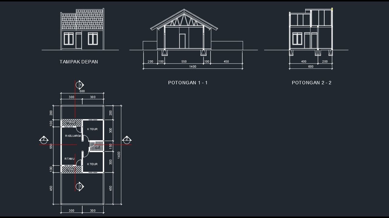 Detail Gambar Potongan Atap Prisai Nomer 6