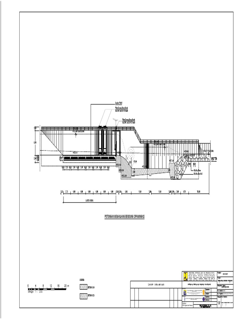 Detail Gambar Potongan Bendung Nomer 5