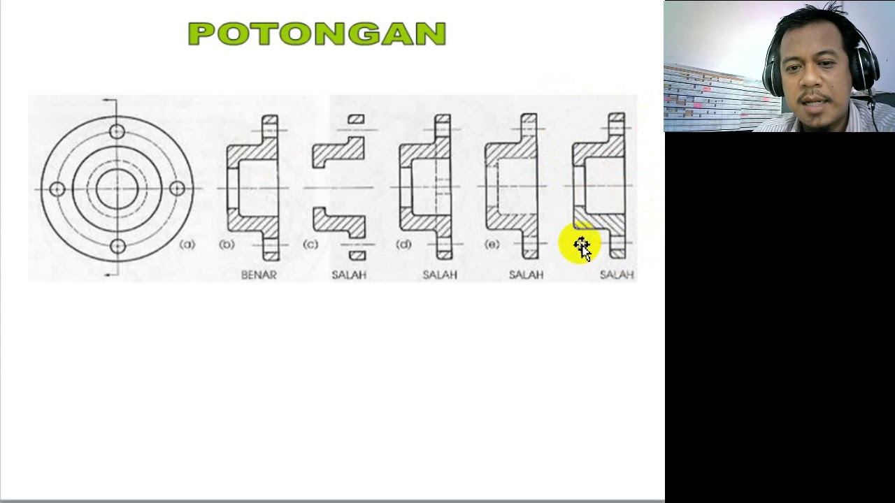 Detail Gambar Potongan Gambar Teknik Nomer 12