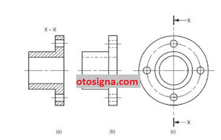 Detail Gambar Potongan Gambar Teknik Nomer 17