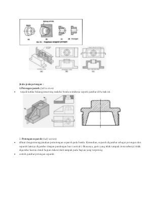 Detail Gambar Potongan Gambar Teknik Nomer 24