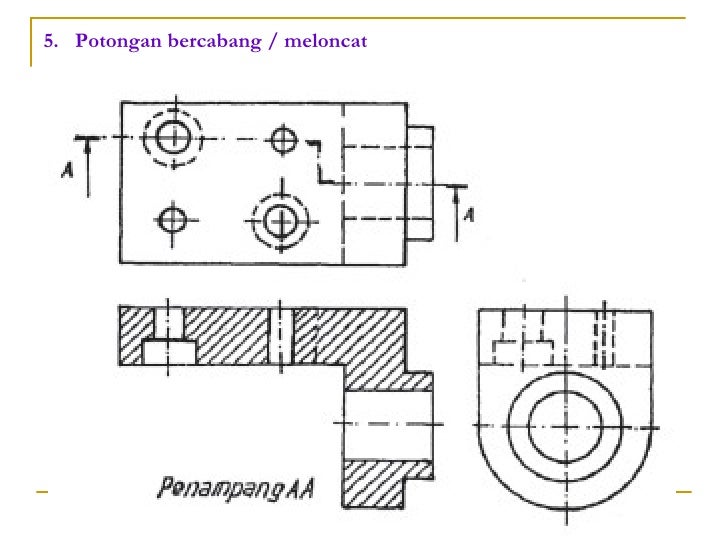 Detail Gambar Potongan Gambar Teknik Nomer 43