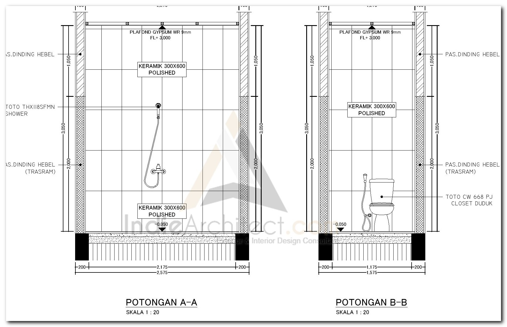 Detail Gambar Potongan Kamar Mandi Wc Nomer 23