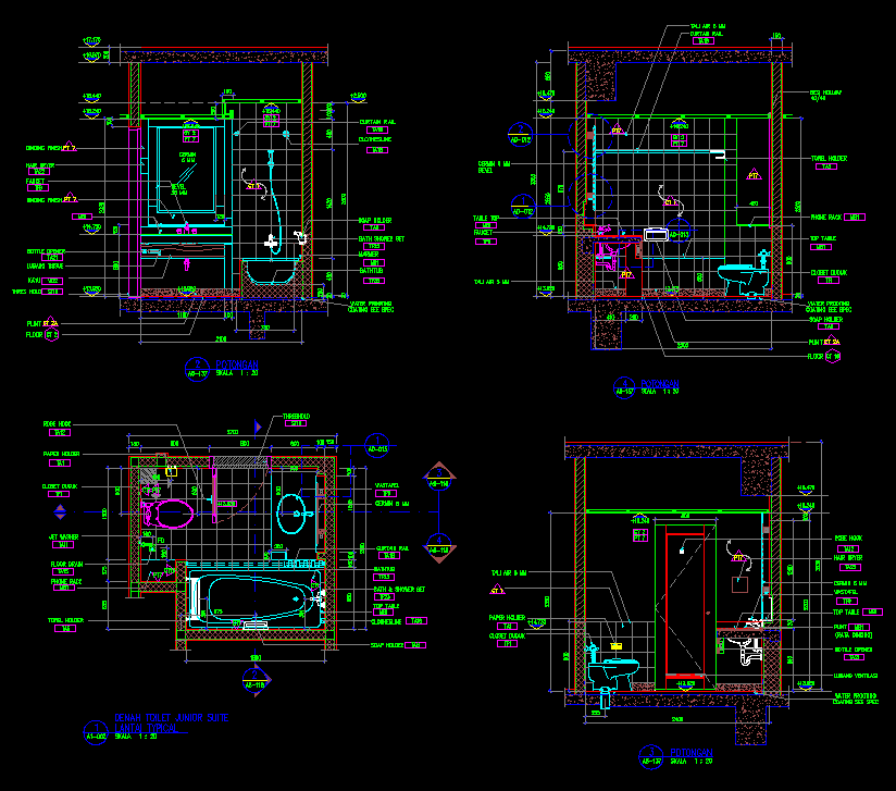 Detail Gambar Potongan Kamar Mandi Wc Nomer 5