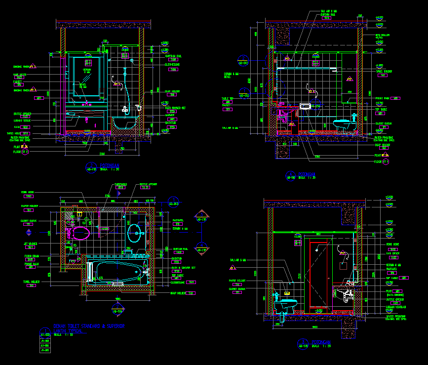 Detail Gambar Potongan Kamar Mandi Wc Nomer 7