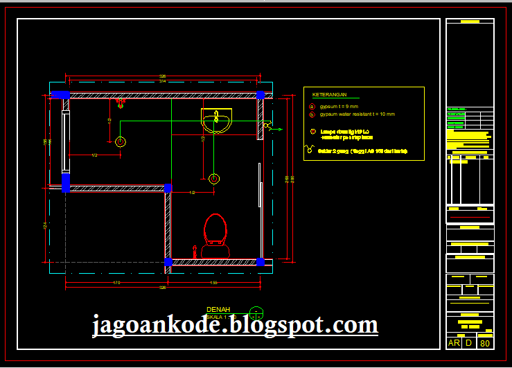 Detail Gambar Potongan Kamar Mandi Wc Nomer 8