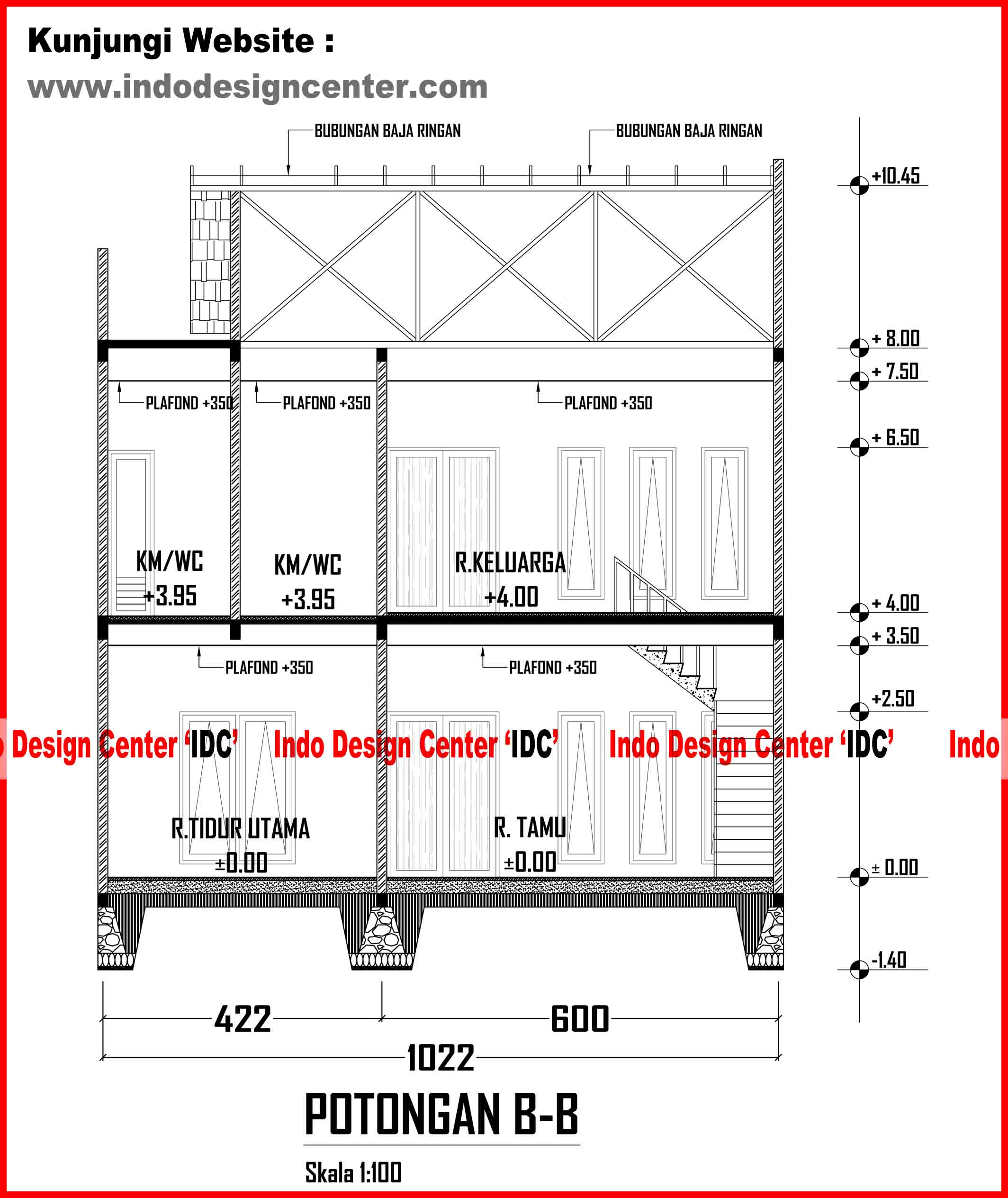 Detail Gambar Potongan Ruko 2 Lt Nomer 13