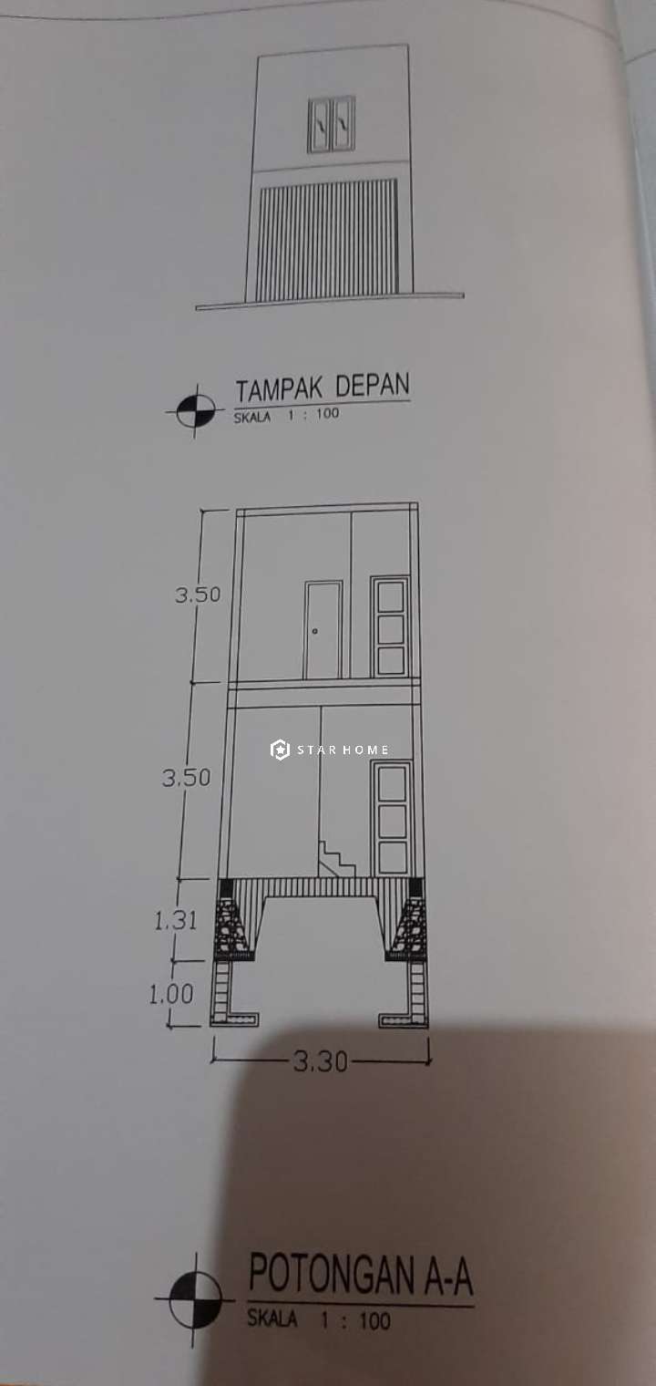 Detail Gambar Potongan Ruko 2 Lt Nomer 22