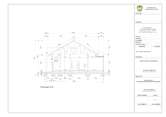 Detail Gambar Potongan Rumah 1 Lantai Nomer 14