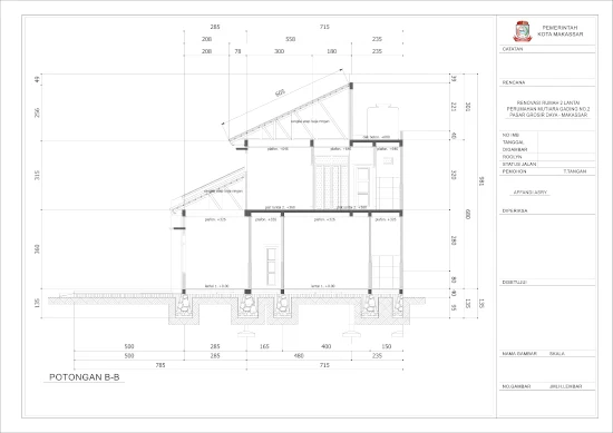 Detail Gambar Potongan Rumah 1 Lantai Nomer 21