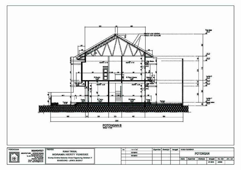 Detail Gambar Potongan Rumah 2 Lantai Nomer 26