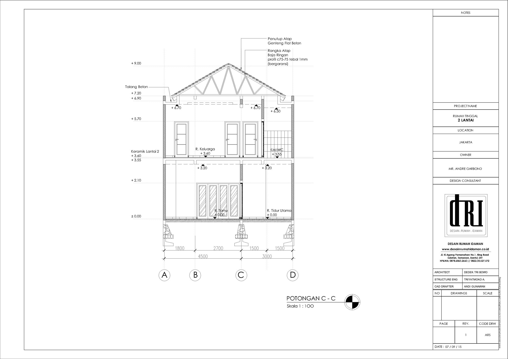 Detail Gambar Potongan Rumah 2 Lantai Nomer 43