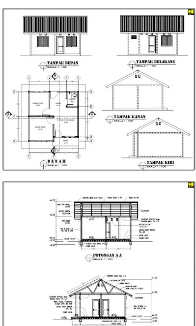 Detail Gambar Potongan Rumah Minimalis 1 Lantai Nomer 50