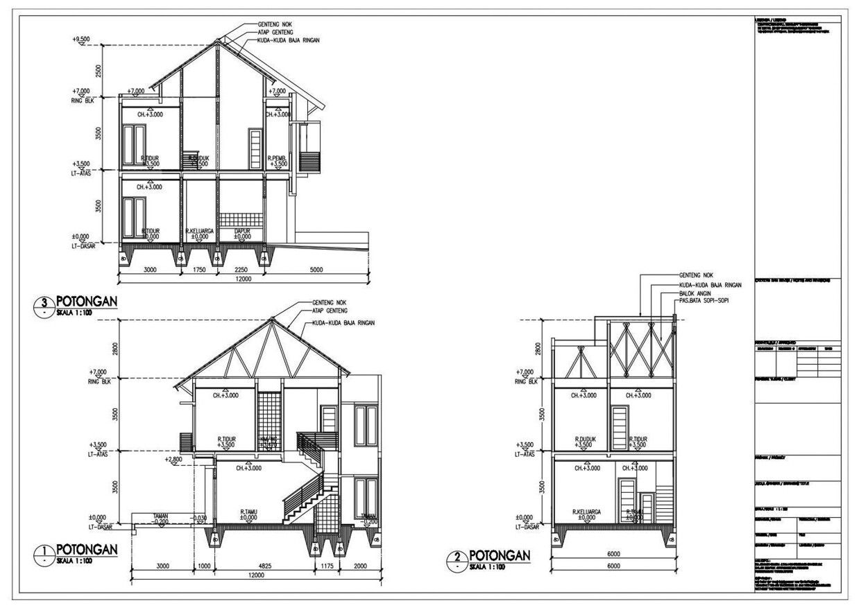 Detail Gambar Potongan Rumah Rangka Atap Galvalum Nomer 24