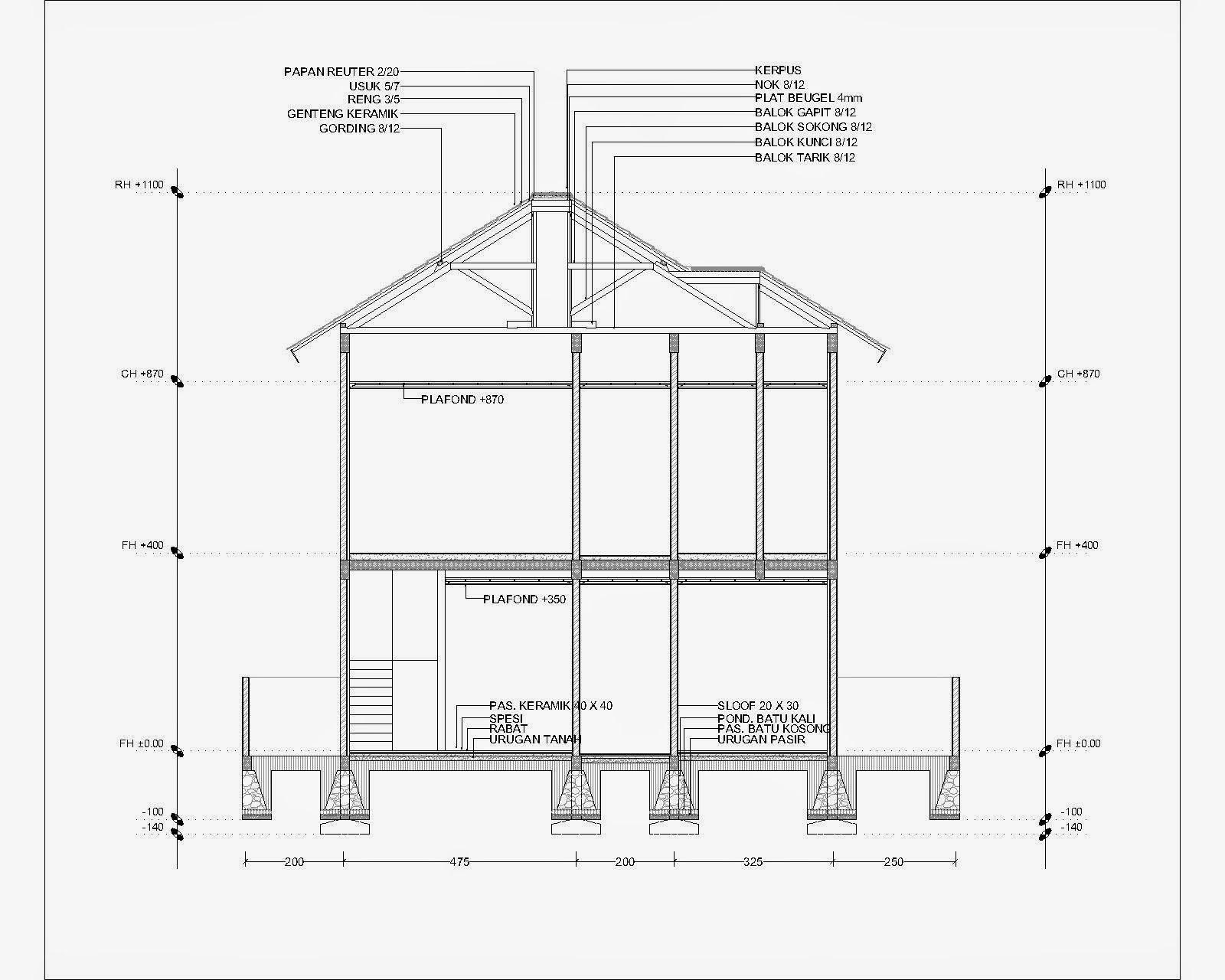 Detail Gambar Potongan Rumah Sederhana Nomer 25