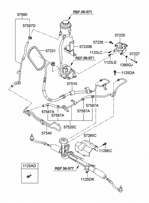 Detail Gambar Power Steering Hyundai Acent Nomer 13