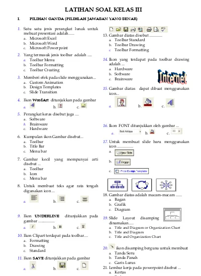 Detail Gambar Praktek Tik Kelas 2 Semester 2 Nomer 13