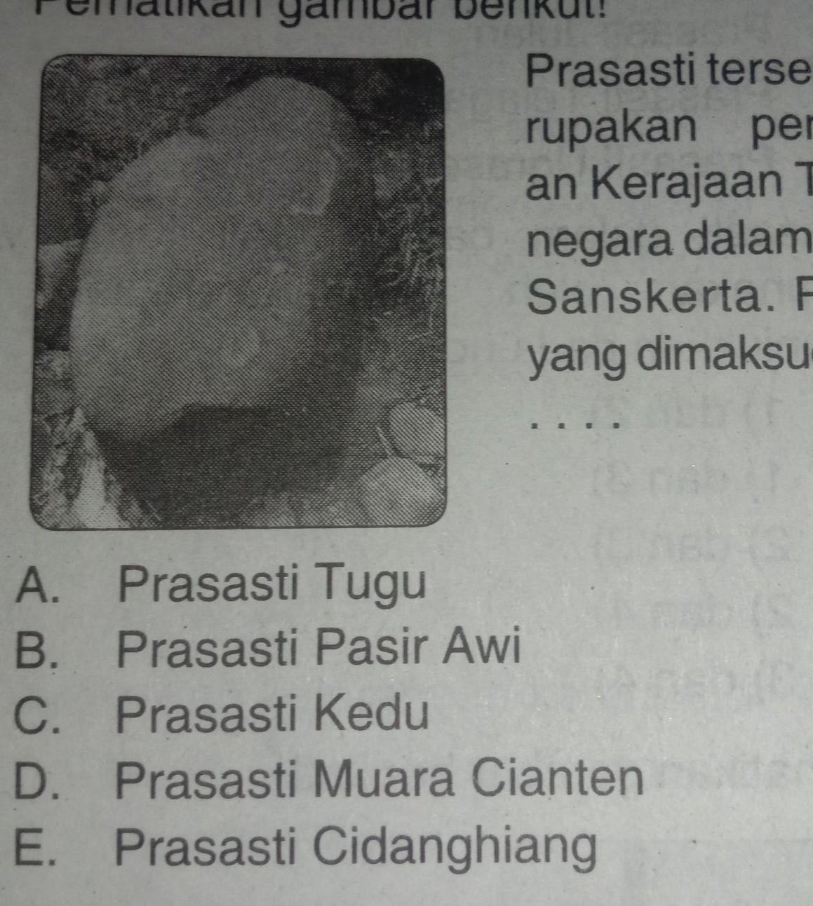 Detail Gambar Prasasti Pasir Awi Nomer 46