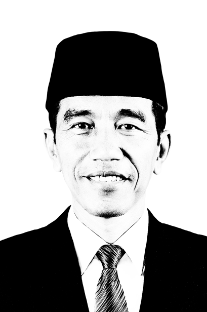 Detail Gambar Presiden Jokowi Hitam Putih Nomer 4