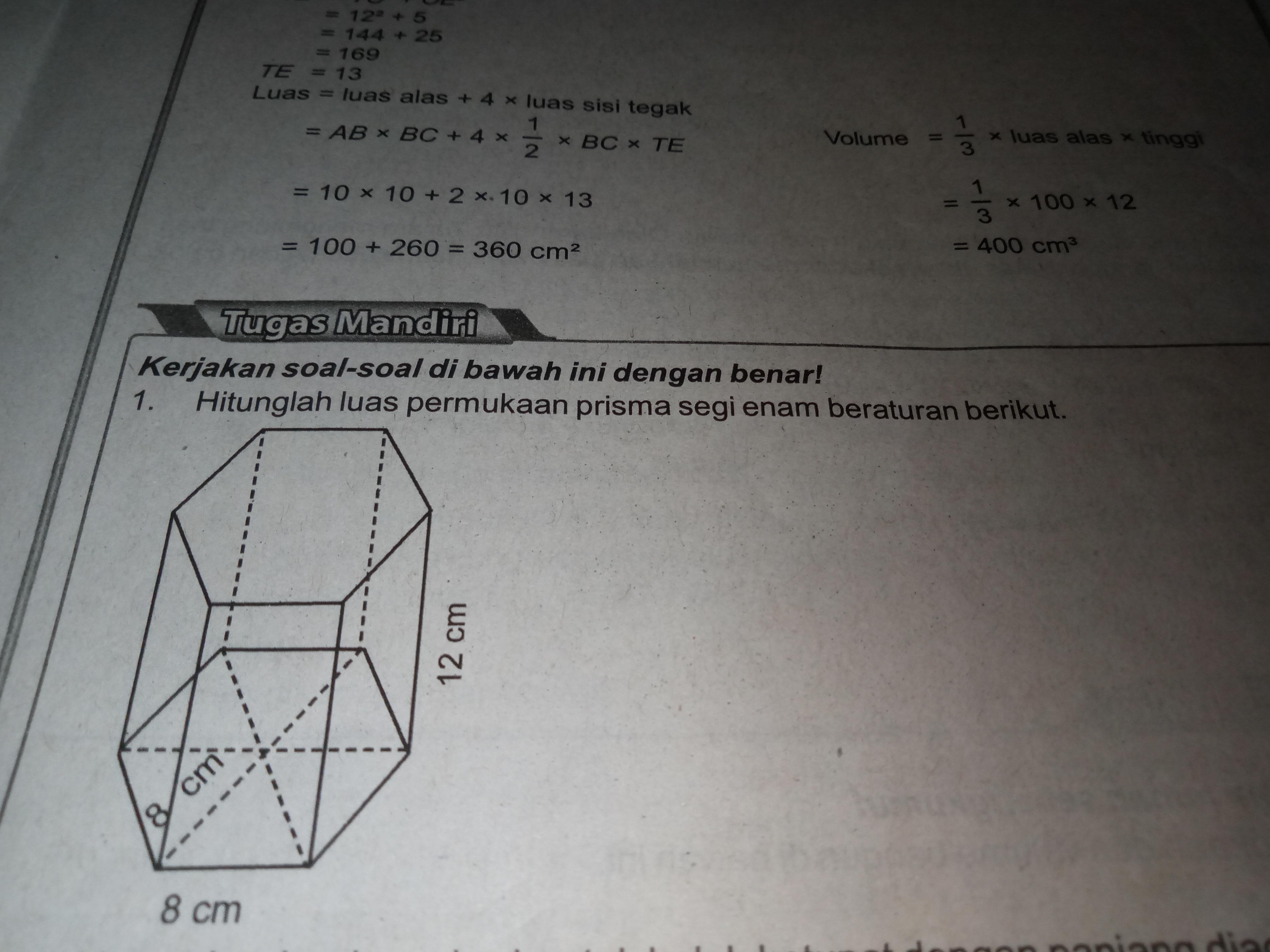 Detail Gambar Prisma Segi Enam Beraturan Nomer 15