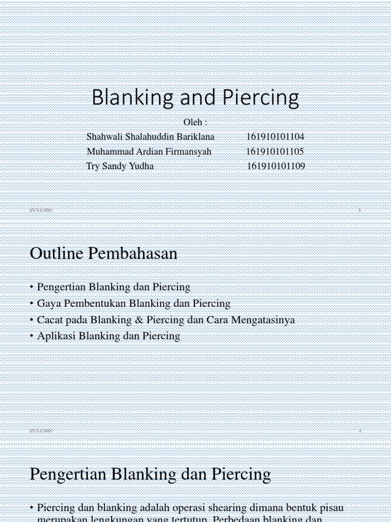 Detail Gambar Proses Piercing Pada Pelat Nomer 29