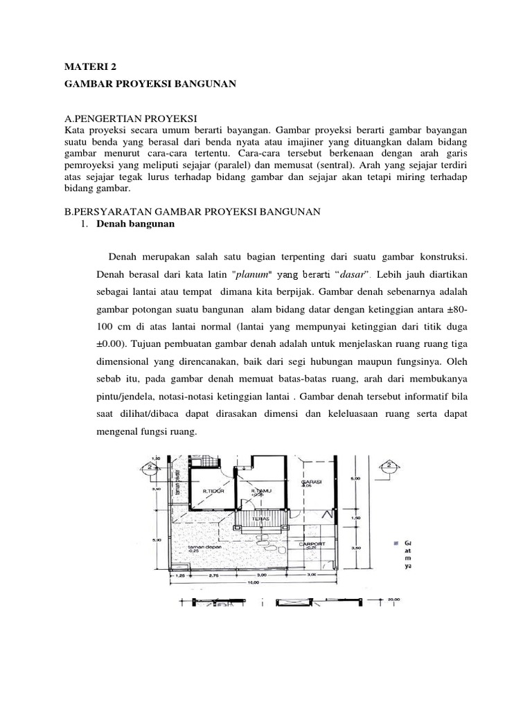 Detail Gambar Proyeksi Bangunan Nomer 21