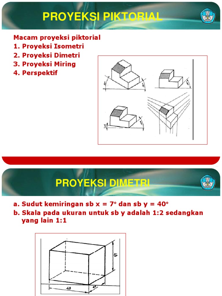 Detail Gambar Proyeksi Dimetri Nomer 24