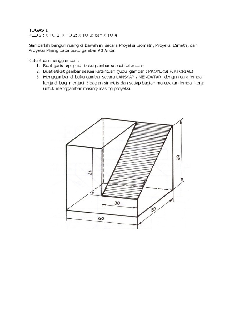 Detail Gambar Proyeksi Isometri Nomer 30