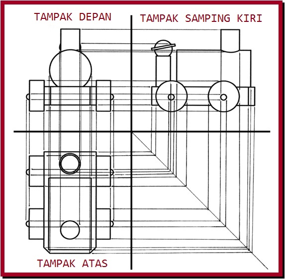 Detail Gambar Proyeksi Ortogonal Nomer 30