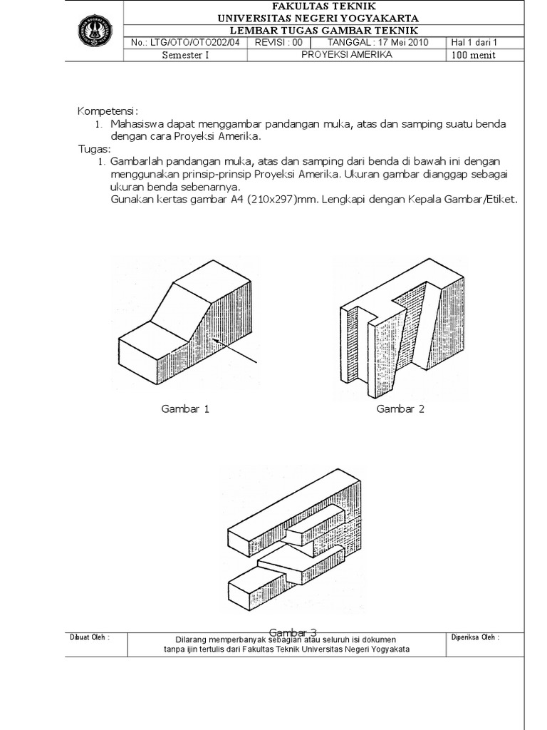 Detail Gambar Proyeksi Teknik Dan Ukuran Nomer 44