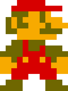 Detail 8 Bit Mario Nomer 9