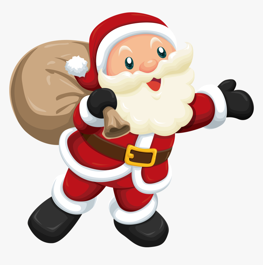 Detail Cartoon Santa Claus Png Nomer 5