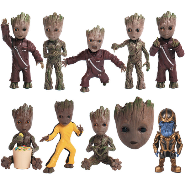 Detail Dancing Groot Keychain Nomer 17